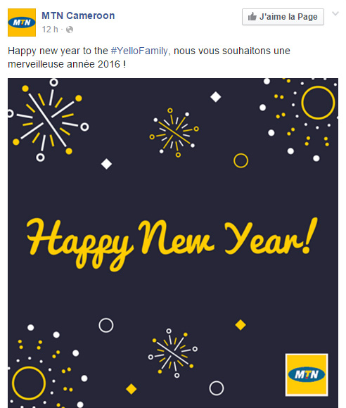 MTN Cameroon Page Facebook