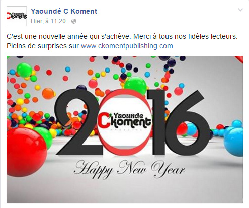 Yaoundé CKoment Page Facebook