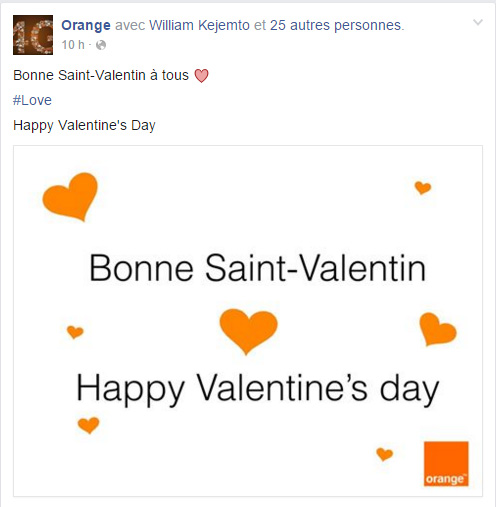 Page Facebook Orange Cameroun