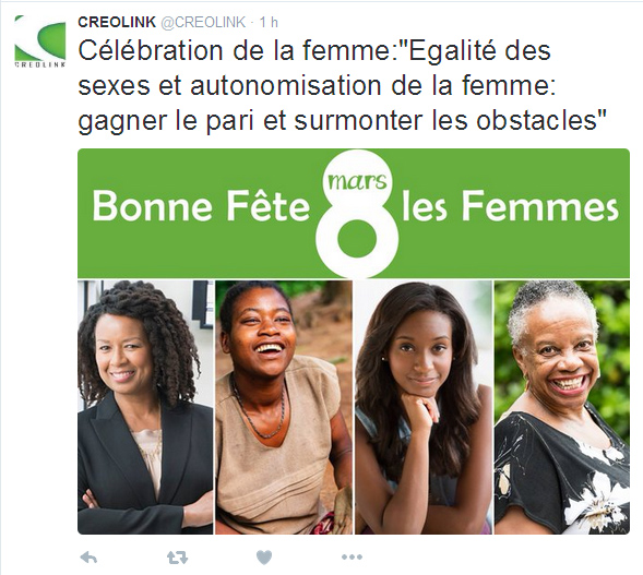 Compte twitter Creolink