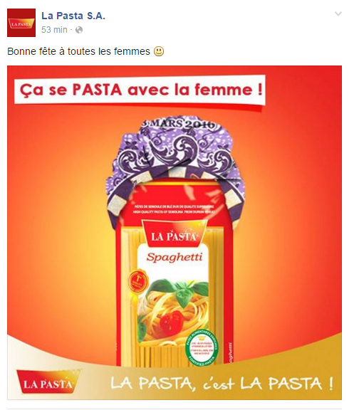 Page Facebook La Pasta