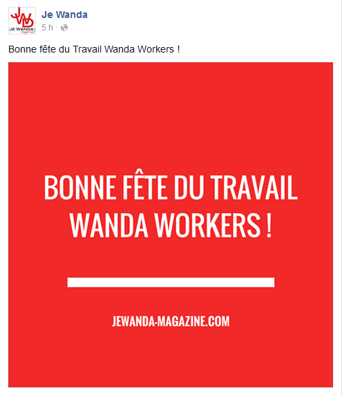 Page Facebook JE WANDA