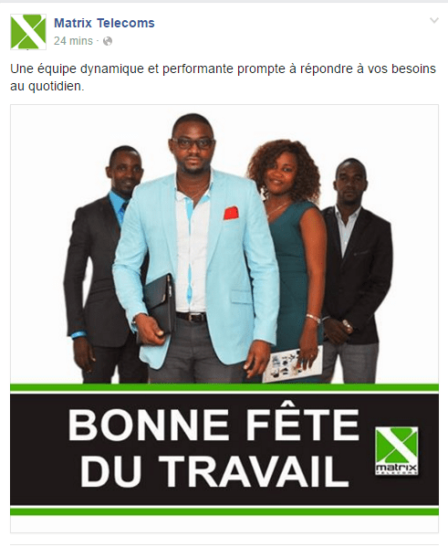 Page Facebook Matrix TELECOMS