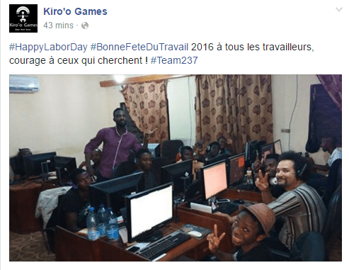 Page Facebook KIROO GAMES