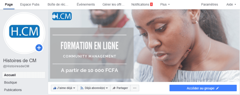 Guide Messagerie Page Facebook