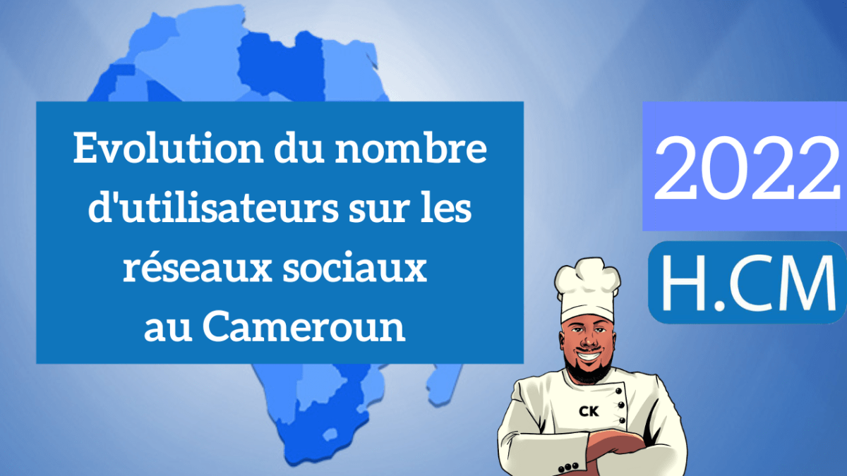 Evolution du nombre d&rsquo;utilisateurs sur les réseaux sociaux au Cameroun&nbsp;(2018-2022)